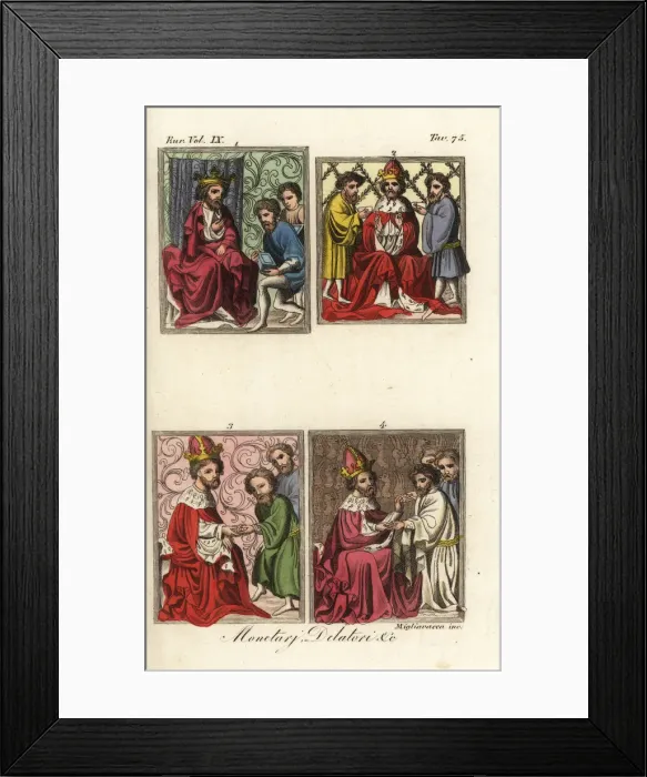 Framed Print : Audiences with Holy Roman Emperor Charles IV, 1365 Framed Print : Audiences with Holy Roman Emperor Charles IV, 1365