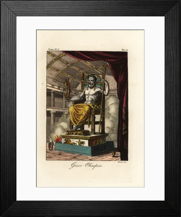 Framed Print : Statue of Zeus or Jupiter at Olympia Framed Print : Statue of Zeus or Jupiter at Olympia