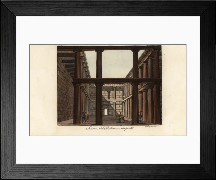 Framed Print : View of the interior of the Parthenon, Athens, Greece Framed Print : View of the interior of the Parthenon, Athens, Greece