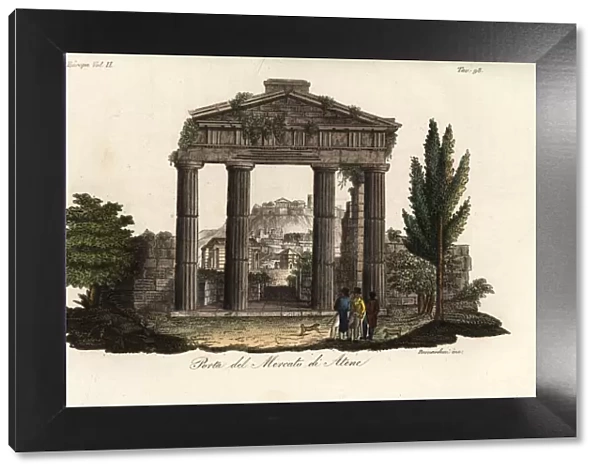 Ruins of the Gate of Athena Archegetis, Roman Agora, Athens