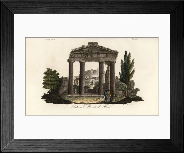 Framed Print : Ruins of the Gate of Athena Archegetis, Roman Agora, Athens Framed Print : Ruins of the Gate of Athena Archegetis, Roman Agora, Athens
