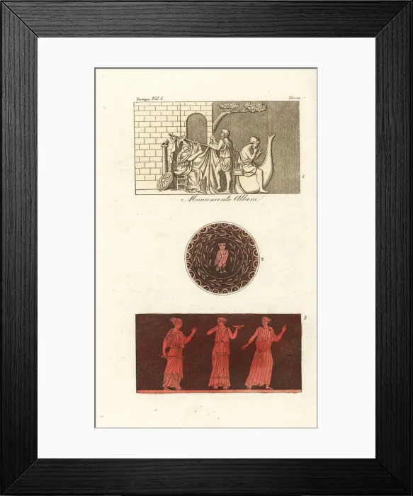 Framed Print : Depictions of Jason, Minerva and Medea Framed Print : Depictions of Jason, Minerva and Medea