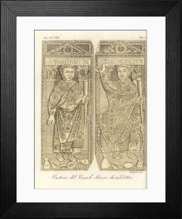 Framed Print : Roman philiosopher Manlius Boethius, 510
