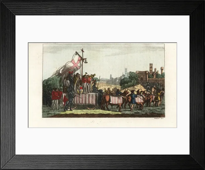 Framed Print : Carroccio of Cremona, medieval city symbol Framed Print : Carroccio of Cremona, medieval city symbol