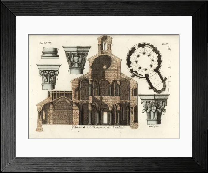 Framed Print : The Rotunda of Saint Thomas, Lombardy, 1823 Framed Print : The Rotunda of Saint Thomas, Lombardy, 1823