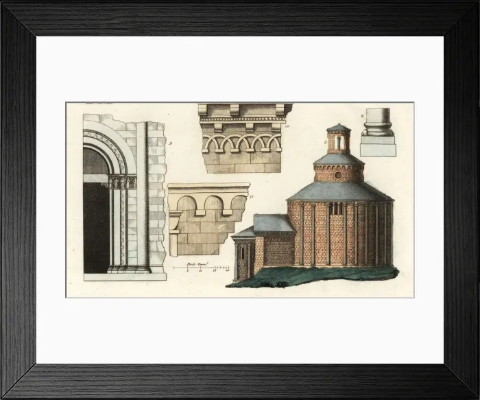 Framed Print : The Rotunda of Saint Thomas, Lombardy, 1823 Framed Print : The Rotunda of Saint Thomas, Lombardy, 1823