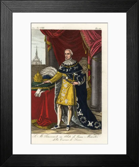 Framed Print : Francis I, Emperor of Austria, 1768-1835 Framed Print : Francis I, Emperor of Austria, 1768-1835