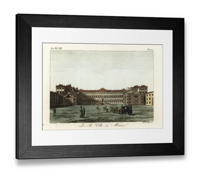 Framed Print : Royal Villa, Monza, Italy, 1780 Framed Print : Royal Villa, Monza, Italy, 1780