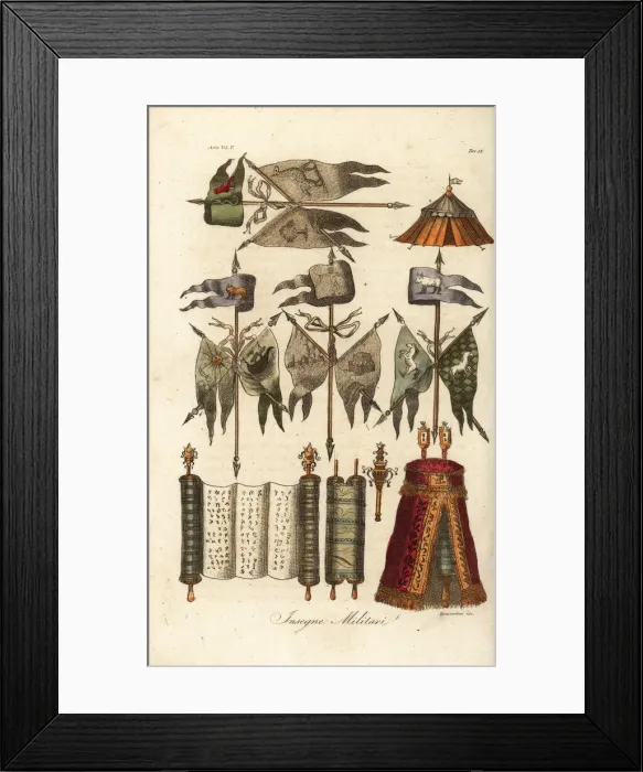 Framed Print : Military insignia of the ancient Hebrews Framed Print : Military insignia of the ancient Hebrews
