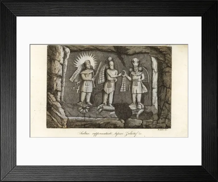 Framed Print : Crowning ceremony of Ardashir II of the Sassanian Empire Framed Print : Crowning ceremony of Ardashir II of the Sassanian Empire