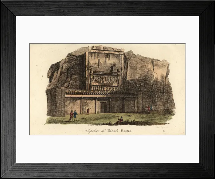 Framed Print : View of the ancient necropolis of Naqsh-e Rostam Framed Print : View of the ancient necropolis of Naqsh-e Rostam