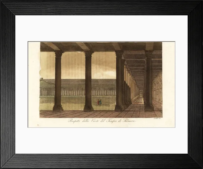 Framed Print : Courtyard of the Temple of Bel or Baal, Palmyra, Syria Framed Print : Courtyard of the Temple of Bel or Baal, Palmyra, Syria