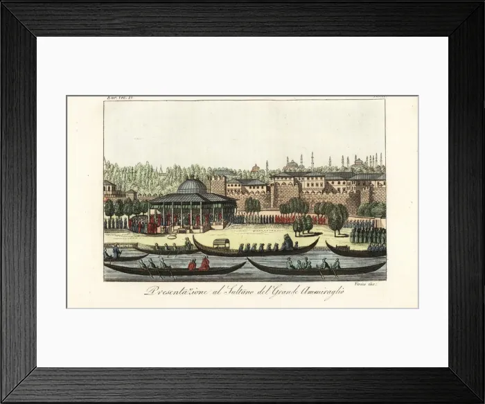 Framed Print : Presentation of the Great Admiral to the Sultan Framed Print : Presentation of the Great Admiral to the Sultan