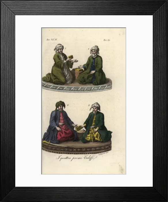 Framed Print : The first four Caliphs Framed Print : The first four Caliphs