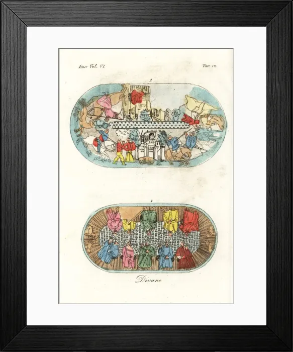 Framed Print : The Sultans judicial Divan Framed Print : The Sultans judicial Divan