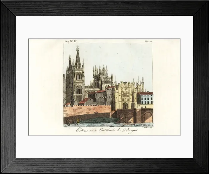 Framed Print : Cathedral of Saint Mary of Burgos, Spain, 18th century Framed Print : Cathedral of Saint Mary of Burgos, Spain, 18th century