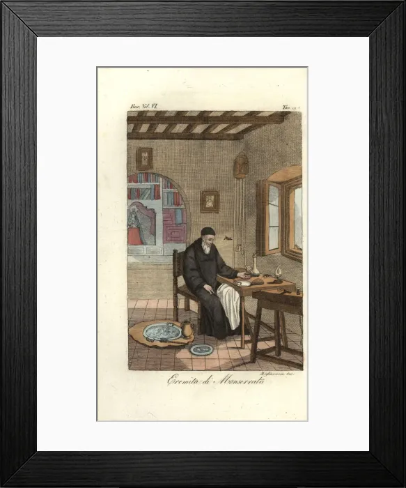 Framed Print : Hermit in the Sanctuary of Monserrato, Isle of Elba Framed Print : Hermit in the Sanctuary of Monserrato, Isle of Elba