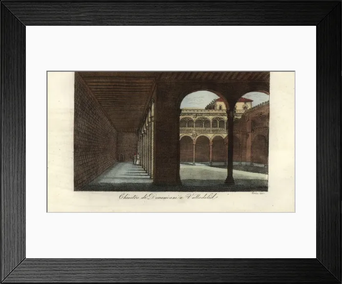 Framed Print : Cloisters of the Domenican monastery in Valladolid Framed Print : Cloisters of the Domenican monastery in Valladolid