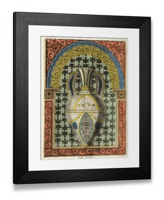 Framed Print : An Alhambra vase, Hispano-Moresque ware Framed Print : An Alhambra vase, Hispano-Moresque ware