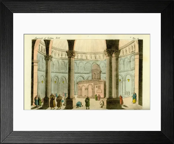 Framed Print : Interior of the Church of the Holy Sepulchre, Jerusalem Framed Print : Interior of the Church of the Holy Sepulchre, Jerusalem