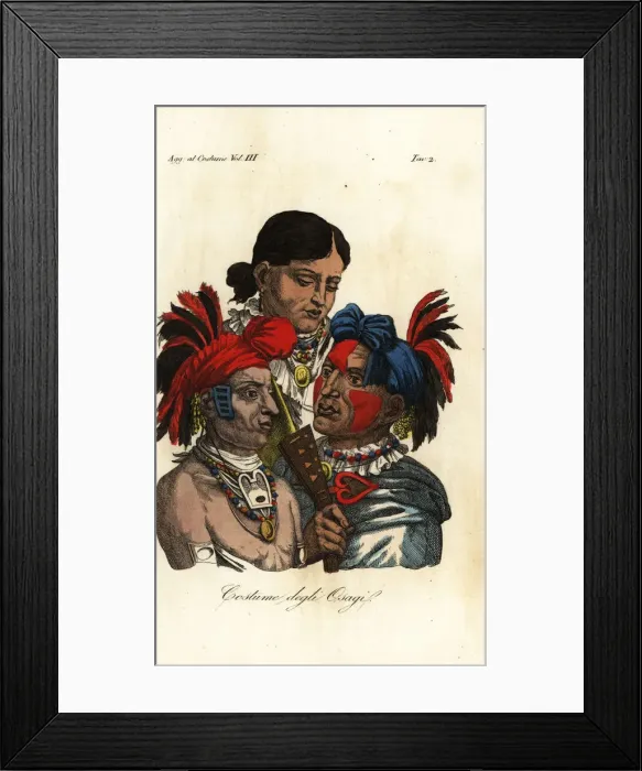 Framed Print : People of the Osage Nation Framed Print : People of the Osage Nation