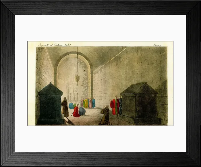 Framed Print : Interior of the Chapel of Mount Calvary, Jerusalem, 1800s Framed Print : Interior of the Chapel of Mount Calvary, Jerusalem, 1800s
