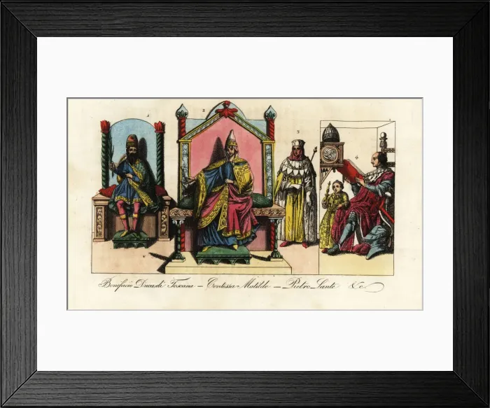 Framed Print : Boniface III of Tuscany, Matilda of Canossa, Pietro Framed Print : Boniface III of Tuscany, Matilda of Canossa, Pietro