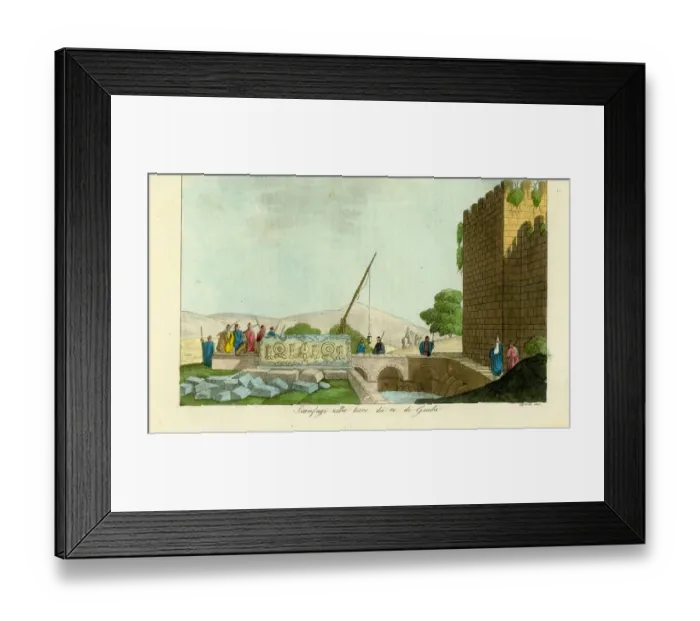 Framed Print : Sarcophagus from the Tombs of the Kings of the Judah Framed Print : Sarcophagus from the Tombs of the Kings of the Judah