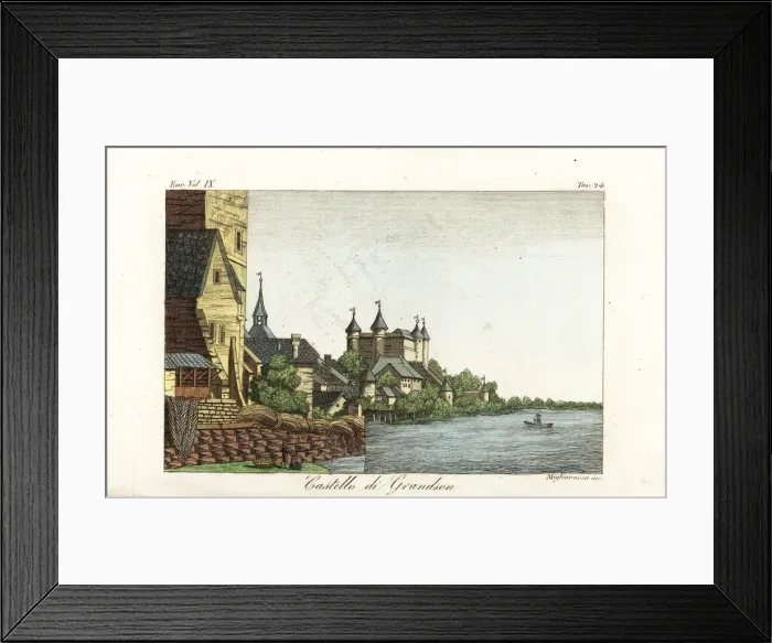 Framed Print : The medieval castle of Grandson, Vaud, Switzerland Framed Print : The medieval castle of Grandson, Vaud, Switzerland