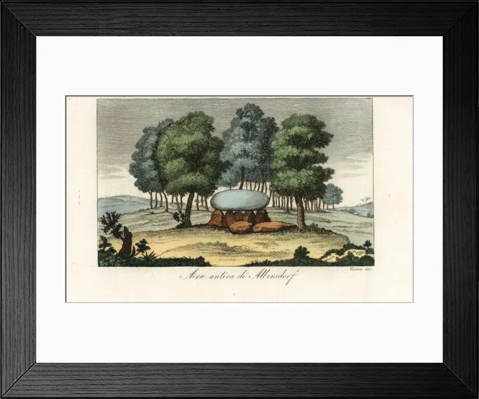 Framed Print : Ancient stone structure near Albersdorf, Germany Framed Print : Ancient stone structure near Albersdorf, Germany