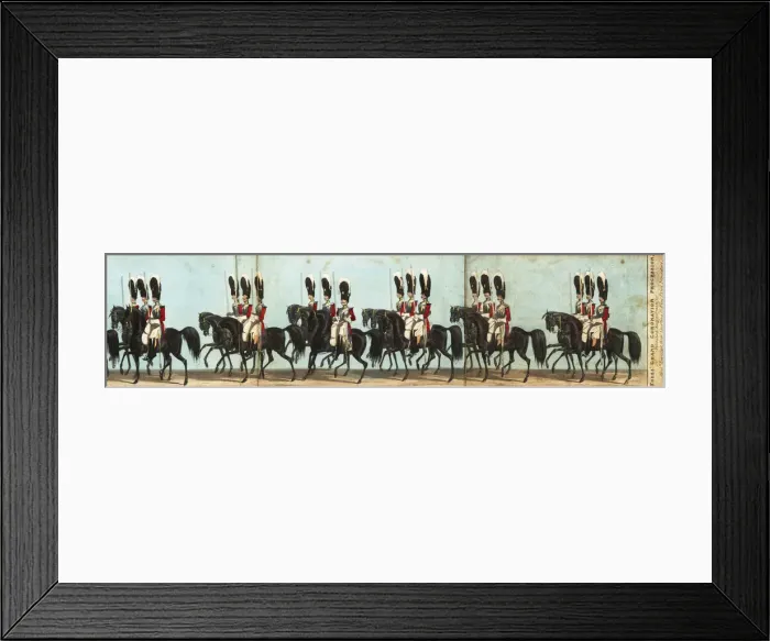 Framed Print : A squadron of Life Guards in Queen Victorias coronation Framed Print : A squadron of Life Guards in Queen Victorias coronation