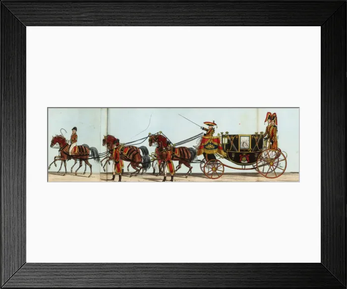 Framed Print : Fifth Carriage of the Royal Household in Queen Victoria s
