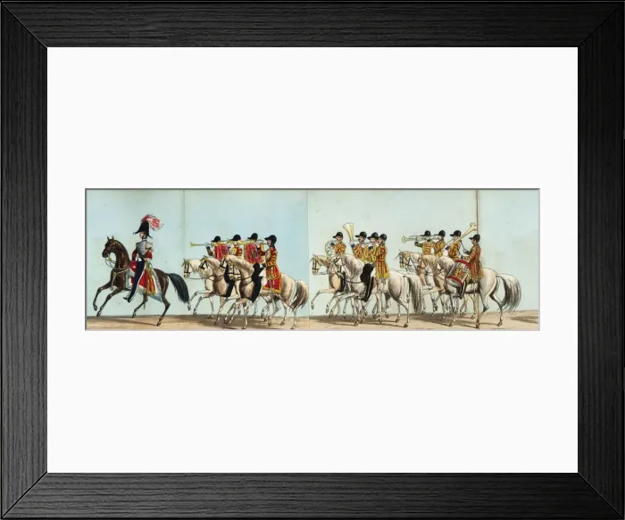 Framed Print : Queens Equerry and Mounted Band of the Household Framed Print : Queens Equerry and Mounted Band of the Household
