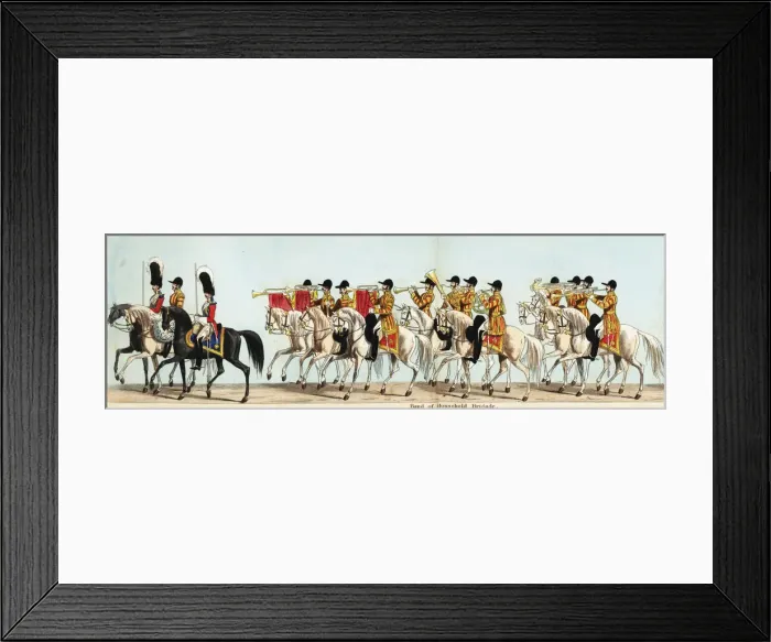 Framed Print : Mounted band of the Household Brigade in Queen Victoria s Framed Print : Mounted band of the Household Brigade in Queen Victoria s
