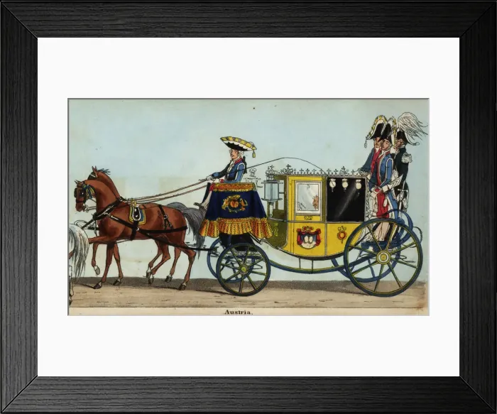 Framed Print : Carriage of Friedrich, Prince of Schwarzenberg, in Framed Print : Carriage of Friedrich, Prince of Schwarzenberg, in