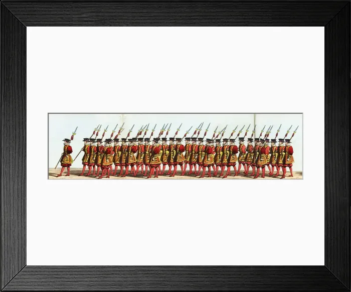 Framed Print : Yeoman of the Guard parading at Queen Victoria s Framed Print : Yeoman of the Guard parading at Queen Victoria s