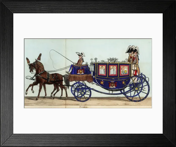 Framed Print : Carriage of Count Sebastiani, French Ambassador, in Framed Print : Carriage of Count Sebastiani, French Ambassador, in
