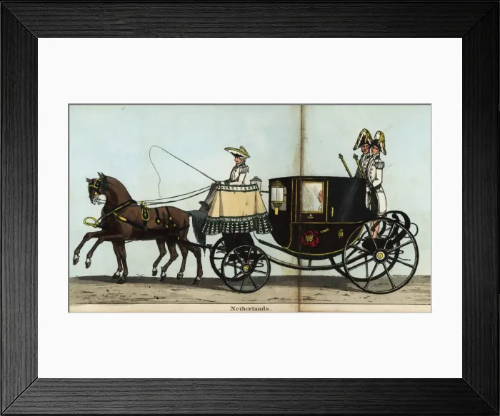 Framed Print : Carriage of the Minister from the Netherlands, M Framed Print : Carriage of the Minister from the Netherlands, M