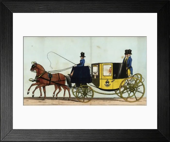 Framed Print : Carriage of the Minister from the United States in Framed Print : Carriage of the Minister from the United States in