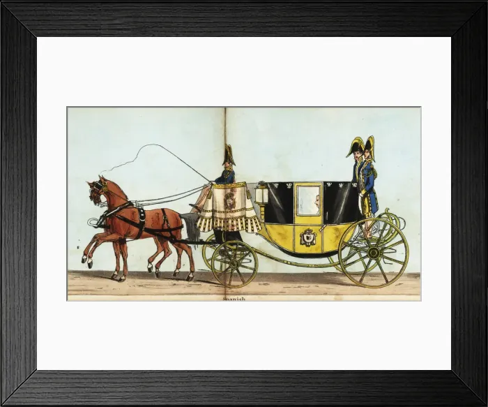 Framed Print : Carriage of the Spanish minister, Chevalier de Aguilar Framed Print : Carriage of the Spanish minister, Chevalier de Aguilar