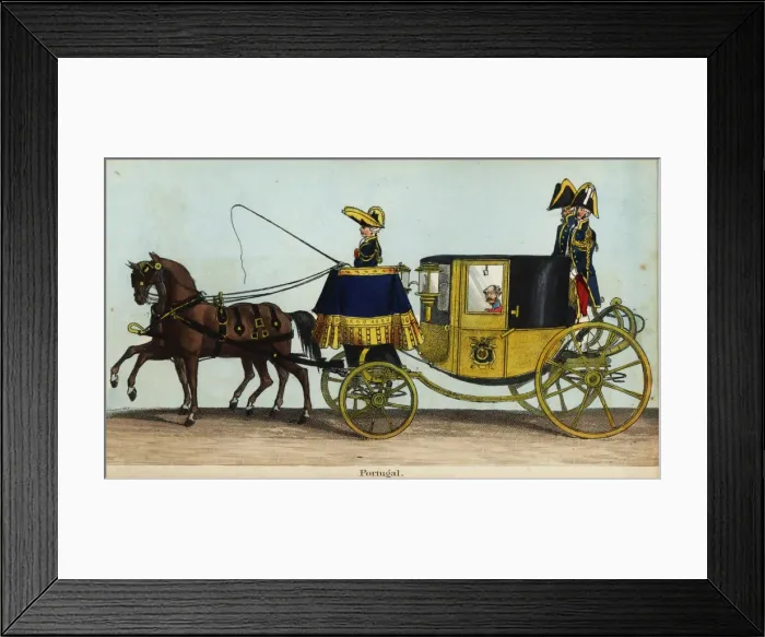 Framed Print : Carriage of the Charge d Affaires of Portugal in Framed Print : Carriage of the Charge d Affaires of Portugal in