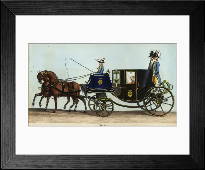 Framed Print : Carriage of the Charge d Affaires of Sweden in Framed Print : Carriage of the Charge d Affaires of Sweden in