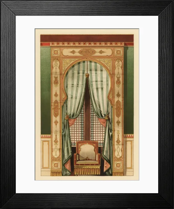 Framed Print : Arab-style wall hanging, circa 1900 Framed Print : Arab-style wall hanging, circa 1900
