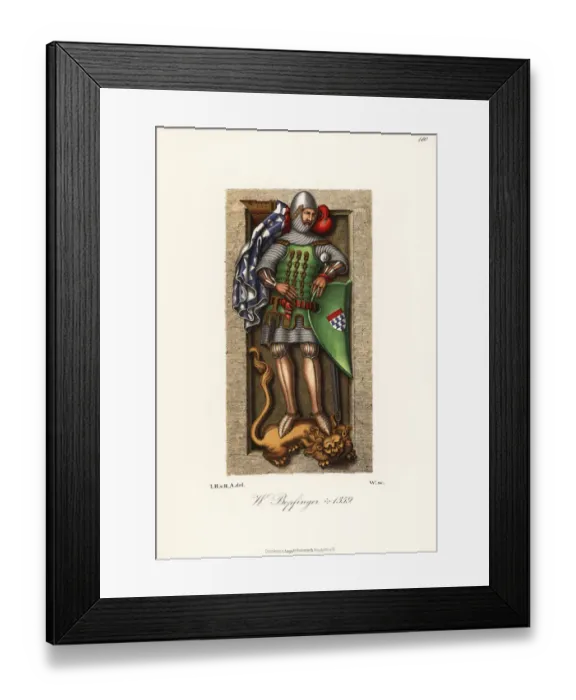 Framed Print : Walther von Bopfinger, died 1359 Framed Print : Walther von Bopfinger, died 1359