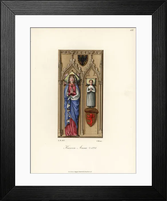 Framed Print : Gertrude Anne of Hohenberg, queen of King Rudolf Framed Print : Gertrude Anne of Hohenberg, queen of King Rudolf