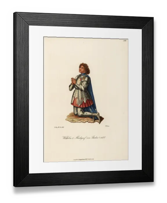 Framed Print : Wilhelm I, Margrave of Baden, died 1473 Framed Print : Wilhelm I, Margrave of Baden, died 1473