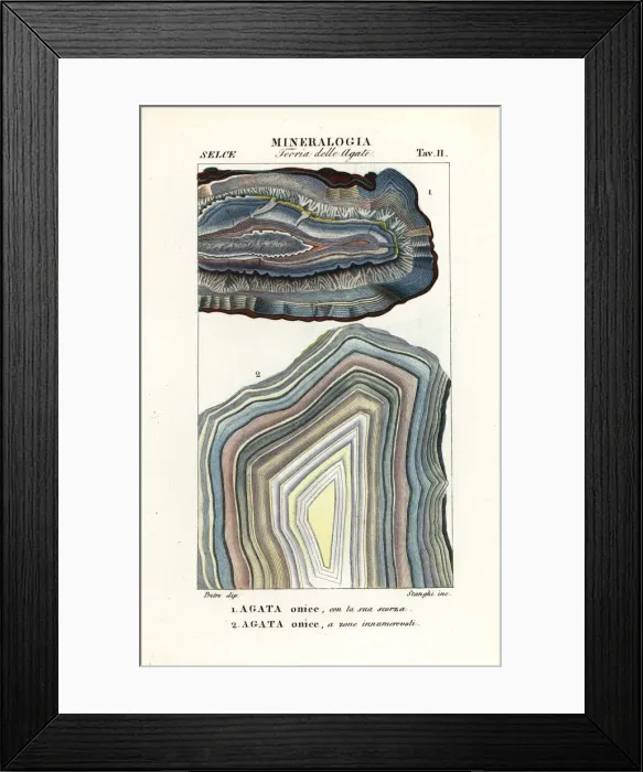 Framed Print : Onyx agate