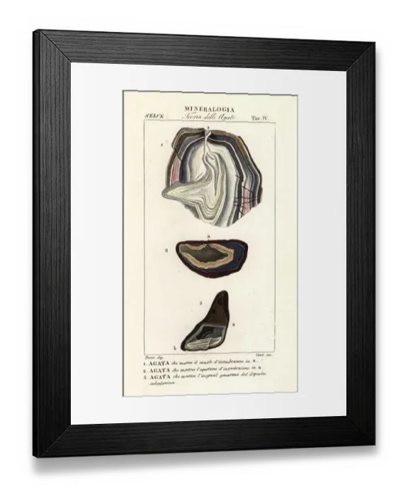 Framed Print : Agate stones Framed Print : Agate stones