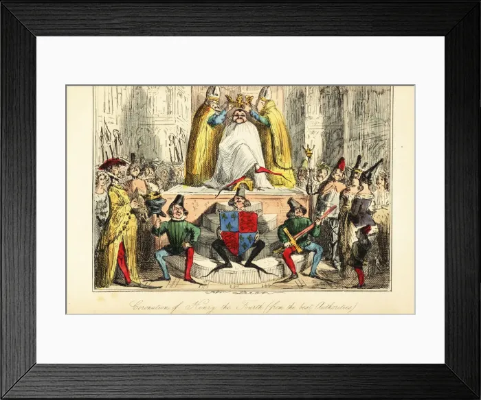 Framed Print : The coronation of King Henry IV of England with a Framed Print : The coronation of King Henry IV of England with a