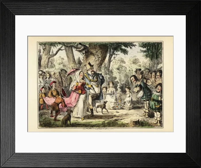 Framed Print : King Henry VIII of England celebrating May Day with Framed Print : King Henry VIII of England celebrating May Day with